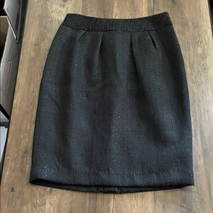 Banana Republic Textured Black Pencil Skirt